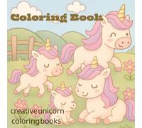 Coloring Book: Unicorn's daily life, going to school, and spending time with family and pets