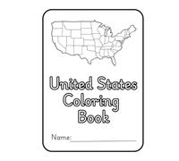 Coloring Book USA States: Coloring Book
