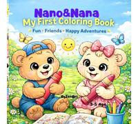 Coloring book with the bear cubs Nano and Nana