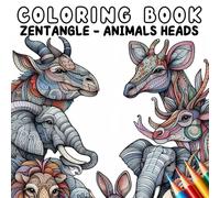 Coloring Book - Zentangle Animals Heads