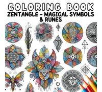 Coloring Book - Zentangle Magical Symbols and Runes