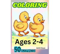 Coloring Books for Kids Ages 2-4: Volume 1, 50 line drawings for young kids to color