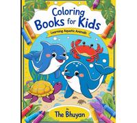 Coloring Books For Kids: Aquatic Animals