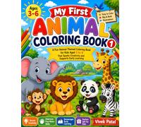 Coloring Book's: Fun and Easy Coloring Pages for Kids Ages 3-6 | Cute Farm, Wild, and Pet Animals with Bold, Simple Designs for Toddlers and Preschoolers
