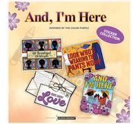 Coloring Broadway - And I'm Here Musical Inspired by The Color Purple Broadway Theatre Stickers, calcomanías de vinilo troqueladas y sin burbujas (7.6 x 7.6 cm, juego de 4)