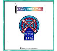 Coloring Broadway - Pin acrílico con diseño de verdad musical, belleza, libertad, amor, 1 pin acrílico individual, inspirado en Moulin Rouge, corte láser, alta definición (3,8 x 2,9 cm)