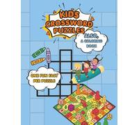 Coloring Crossword Puzzles Book For Kids from 8 To 12 Years Old: The Ultimate Kids Crossword Activity Book | 70+ Puzzles | 40 Themes | Packs With Fun ... | Enhance Focus | Reduce Screen Time