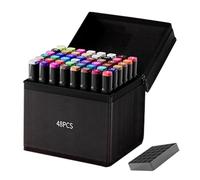 Coloring Markers,Color Markers - Water-resistant Oil-Based Double-Tip Children's Drawing Pen For Fine Painting Adults Crafts Daily Graffiti Travel KFine And Broad Brushworks: Unlock Nonstop Ids School