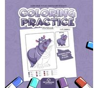 Coloring Practice Workbook - Learn Where to Place Shadows and Highlights - Animals: PDF Download Included