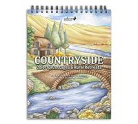 ColorIt: Countryside - Libro para colorear para adultos, 50 ilustraciones de escenas de campo, 8.5 x 11.5 pulgadas, papel grueso, tapa dura