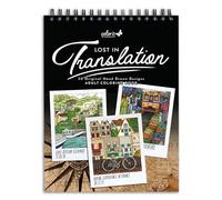 ColorIt Lost in Translation - Libro para colorear para adultos, encuadernado en espiral, 50 diseños de una sola cara de destinos y atracciones de viaje únicos, papel grueso, papel perforado, tapa dura