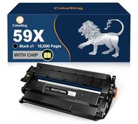 ColorKing 59X CF259X con Chip Compatible para HP 59A CF259A 59X CF259X Toner para HP Laserjet Pro M404dn M404dw M404n Laserjet Pro MFP M428fdw M428fdn M429dw M304a M304 M404 (1 Negro)