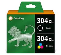 ColorKing Cartuchos de Tinta remanufacturados Repuesto para HP 304XL 304 XL para HP Envy 5030 5020 5032 5010 DeskJet 2630 2620 2622 2632 2634 3720 3730 3733 3735 3750 3760 3762 (1 Negro, 1 Tricolor)