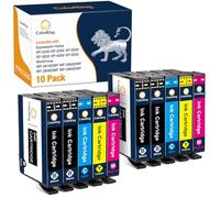ColorKing Compatible Cartucho de Tinta Replacement for Epson 604XL Compatible con Epson XP-2200 XP-2205 XP-3200 XP-4200 XP-3205 XP-4205 WorkForce WF-2930DWF WF-2935DWF WF-2910DWF WF-2950DWF