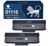 ColorKing Compatible Cartuchos de tóner para Toner Samsung MLT-D111S D111L | para Samsung Xpress M2026 M2070 M2026W M2070W M2022 M2022W M2020 M2020W M2070F M2070FW SL-M2070 (2 Negro)