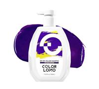 COLORLOMO Bye Bye Yellow Purple Shampoo neutraliza los tonos de latón y amarillo, sin sulfatos para el cabello, con tratamiento de color rubio, decolorado, marrón claro o plateado, 11.83 ml