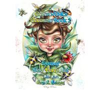 Color'n'Chics Coloring Book 2 Fantasy Fairy Portraits Line Art: Coloring Book for All Ages, featuring Beautiful Cute Big Eyed Illustrations