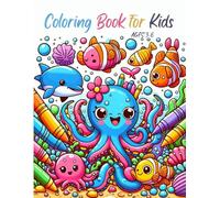 Colornig book for kids 3-6 ages.: A Splash of Underwater Adventures - 50 Fun and Easy Fish Designs to Color