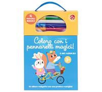 Coloro con i pennarelli magici 3+. Il mio album blu. Ediz. illustrata. Con pennarelli