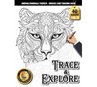COLOROO Ink Tracing Book: Animal Mandala for Relaxation and Creative Focus: Creative Activity Book for Grown-Ups | Reduce Daily Stress Through Elegant ... (Animal Mandala Trace and Explore Series)