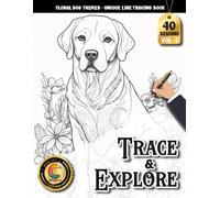 COLOROO Ink Tracing Book: Floral Dog Patterns for Confidence and Artistic Growth: Beginner-Friendly Creative Workbook | Easy-to-Follow Ink Paths with ... (Floral Dog Tracing and Explore Series)