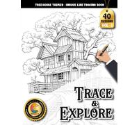 COLOROO Ink Tracing Book: Whimsical Tree House Worlds for Mindful Drawing Practice: Line Tracing Book Adult for Creative Explorers | Develop Fine ... (Tree House Tracing and Explore Series)