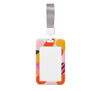 Colors, funda protectora para tarjetas de identificación, de plástico duro, color naranja quemado, para enfermeras y oficina