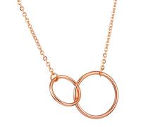 Colors Love Double My Three Will Clare Circle en su Hija para ti I Caminos y Colgantes Cadenas con Iniciales