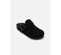 Colors of California Cow suede bio sabot with buckles 40 Negro