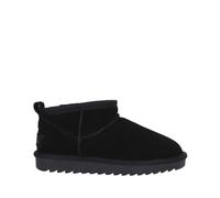 Colors of California HC.YW078 Nubuck Negro con Cuña Baja de Forro Polar para Mujer, Negro, 7 UK