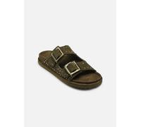 Colors of California Two buckle sandal with studs 40 Verde