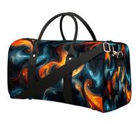 Colors Swirl - Bolsa de viaje para mujeres, hombres, niñas, niños, fin de semana, para noche, 22.7 L, bolsa de equipaje para deportes, gimnasio, yoga, color, 22.7L, Organizador de bolsas