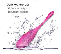 Colorsa Huevo vibrador para mujer Bolas de amor de entrenador de piso pélvico de silicona con control remoto inalámbrico (Rosa)