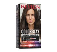 Revlon Colorstay Tinte Pelo Mujer, Coloración Permanente de larga duración, Incluye mascarilla potenciadora del color, Hasta 8 semanas de color, Tono 4 Castaño.