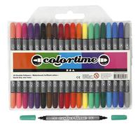 Colortime 37983 20-Piece Double Marker, Assorted Colors
