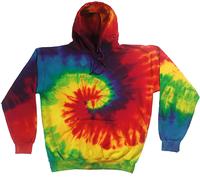 Colortone arco iris corbata-die unisex capucha td31m de manga larga sudadera cal