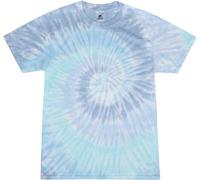 Colortone - Camiseta batik unisex «Swirl» azul L