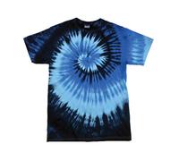 Colortone camiseta unisex tie-dye td02m - manga corta tee algodón colorido super