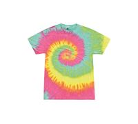 Colortone camiseta unisex tie-dye td02m - manga corta tee algodón colorido super