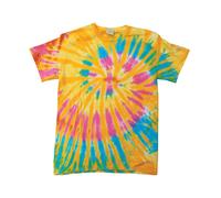 Colortone camiseta unisex tie-dye td02m - manga corta tee algodón colorido super