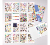 colortouch My Sticker Book - Lote de 1000 pegatinas, 1000 diseños diferentes, 16 páginas (A5)