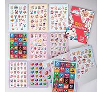 colortouch Pegatinas para álbumes de recortes, para adolescentes y adultos, 200 unidades, muchos diseños diferentes, para portátiles, planificadores, carpetas, etc