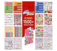 colortouch Pegatinas para planificador, más de 1500 piezas, juego de calcomanías mensuales, semanales, diarias, 16 hojas, colección de calcomanías para álbumes de recortes para calendario,