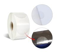 colortouch Pegatinas transparentes para embalaje, 3,8 cm de diámetro, 1000 unidades, transparentes, autoadhesivas, selladas, rollos, cierre circular, para sobres