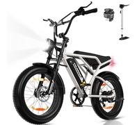 COLORWAY BK29G Bicicleta eléctrica, EBike de 20'' con neumático de Ancho 4.0, Motor de 250W y batería de 36V 12Ah, con Pantalla LCD, Freno de Doble Disco, autonomía de hasta 45-90km