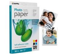 ColorWay pms1208050 a4 Matte Self-Adhesive Photo Papel