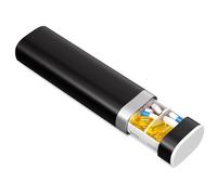 Colorwing Pastillero Semanal de 1 Toma, Organizador de Medicamentos para Viaje Diario, Caja de Pastillas para 7 Días, Lateral Retráctil y Extraíble, Fácil de Abrir (Negro)