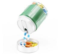 Colorwing Pastillero Semanal, Pastillero Semanal 1 Toma, Pastillero Diario, Pastillero con 7 Compartimentos Separados, Pastillero Viaje, Pill Box Grande para Vitaminas & Medicamentos (Verde Oliva)