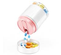 Colorwing Pastillero Semanal, Pastillero Semanal 1 Toma, Pastillero Diario, Pastillero con 7 Compartimentos Separados, Pastillero Viaje, Pill Box Grande para Vitaminas & Medicamentos (Blanco)