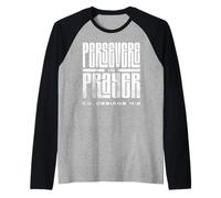 Colosenses 4 2 Perseverar en oración Versículos de la Biblia Católica Camiseta Manga Raglan